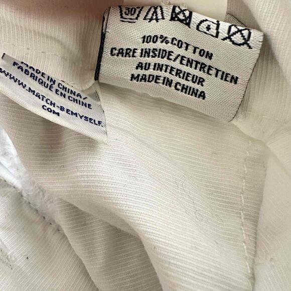 Matchstick Shorts Mens Size XXL/36 White Navy Blue Plaid Cargo Knee Length - Picture 6 of 10